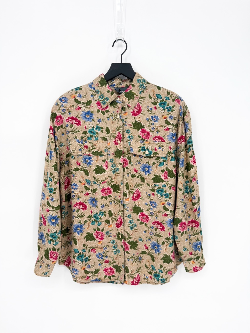 Vintage Lizwear Floral Cottagecore Button Down Shirt Medium
